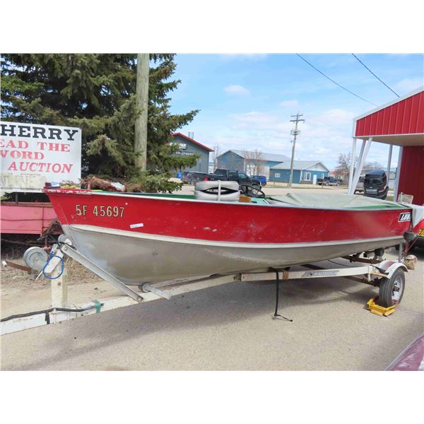Lund 16ft Aluminum Boat with Mercury 45HP Outboard