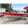 Image 1 : Lund 16ft Aluminum Boat with Mercury 45HP Outboard