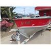 Image 2 : Lund 16ft Aluminum Boat with Mercury 45HP Outboard