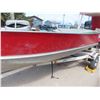 Image 3 : Lund 16ft Aluminum Boat with Mercury 45HP Outboard