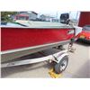 Image 4 : Lund 16ft Aluminum Boat with Mercury 45HP Outboard