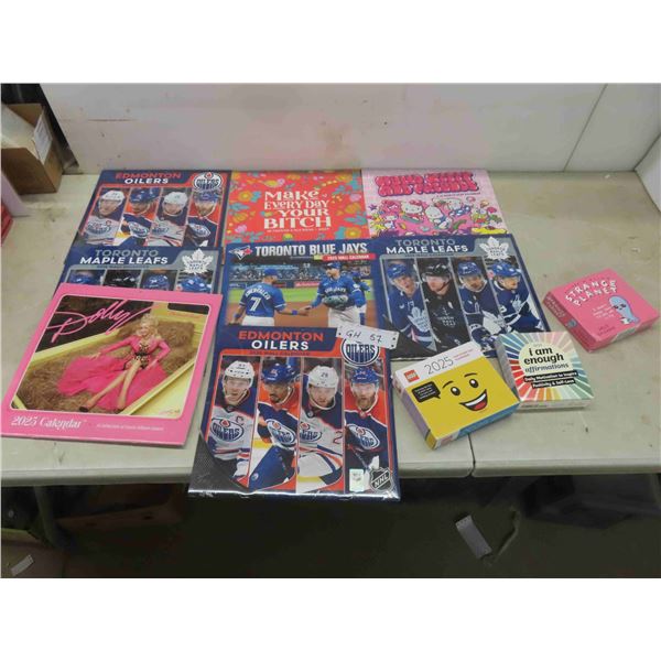 8 New Wall Calenders: Oilers, Leafs, Dolly 