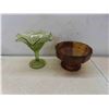 Image 7 : Vintage Colored Glass Servingware & More 