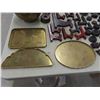 Image 4 : Brass Planter & Trays, Wood Plant Stands, Plate 