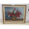 Image 1 : Basket of Poppies Cross Stitch Framed 