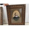 Image 8 : 2 Victorian Solid Oak Pictures 13''x16''