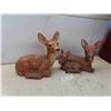 Image 1 : 2 Cement Garden Décor : Deer & Fawn 16'' x 14''