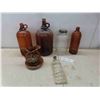 Image 1 : 3 Vintage Javex Bottles , Glide Jar, More