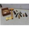 Image 1 : 9 Vintage Leathercraft Tools 