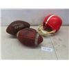 Image 1 : Pair of Vintage Leather Footballs , Wilson 