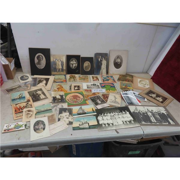 Vintage Postcards , Photos & Box Labels 