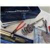 Image 3 : 2 Metal Tool Boxes with Wrenches, Allen Wrenches, 