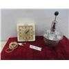 Image 1 : Vintage General Electric Clock, Liquor Dispenser with