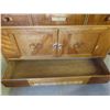 Image 13 : Vintage Wood Cabinet with 2 Glass Doors , 2 