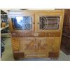Image 15 : Vintage Wood Cabinet with 2 Glass Doors , 2 