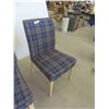 Image 2 : 4 Plaid Occasional Chairs 