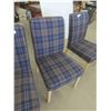 Image 3 : 4 Plaid Occasional Chairs 