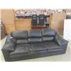 Image 1 : Leather/Leather Style Couch 87'' Wide 