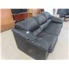 Image 2 : Leather/Leather Style Couch 87'' Wide 