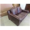 Image 2 : Leather /Leather Style Love Seat 60'' Wide