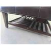 Image 8 : Leather/leather Style Ottoman with Magazine