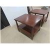 Image 2 : 2 End Tables (Matching) with Drawer 21'' x 