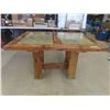 Image 2 : Cedar Custom Table with Tile Inlay 30'' x