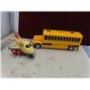 Image 4 : Bulldozer, Tow Truck, Firetruck, School Bus, 