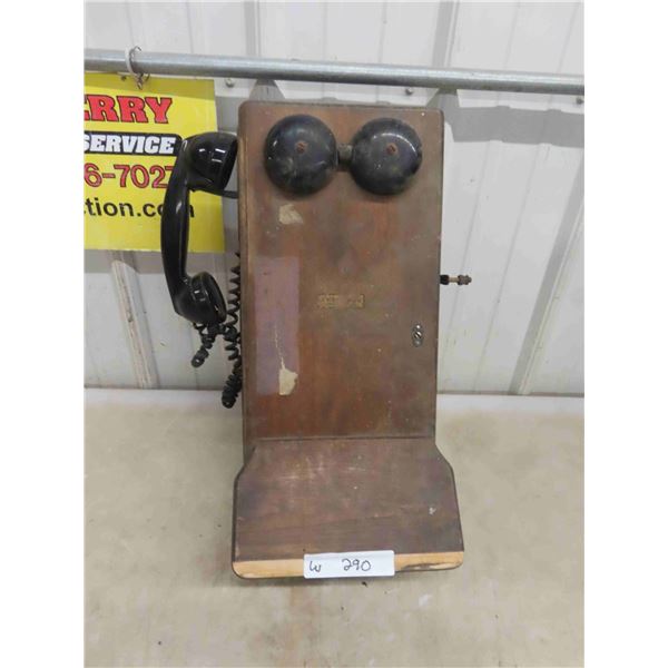 Antique Wood Phone Northern Electric