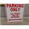 Image 3 : Beef Farmer Parking Sign Metal 12'' x 18''