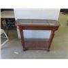 Image 1 : Hall Stand Oak/Glass 29'' x 36'' x 14 1/2'' 