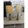 Image 1 : Set of 2 Brass Table Lamps