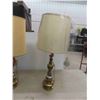Image 2 : Set of 2 Brass Table Lamps