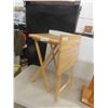 Image 4 : 2 Folding TV Tables with A Stand of Some Sort