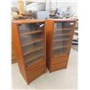 Image 1 : 2 Teak Entertainment Stands 56'' x 20'' x 22'' 