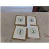 Image 1 : 4 Framed Needle Point Pictures 9'' x 8'' 