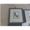 Image 2 : 3 Framed Prints, Hand Signed 10'' x 11'' 