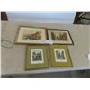 Image 1 : 4 Framed Prints (2) 9'' x 11'' , (2) 12'' x 15'' 