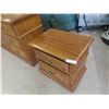Image 7 : Oak Dresser 32'' x 19'' x 60'' , Mirror 33'' x 43'' & 