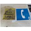 Image 1 : 2 Metal Signs : MTS 2 Sided 15'' x 15'' with Frame ,