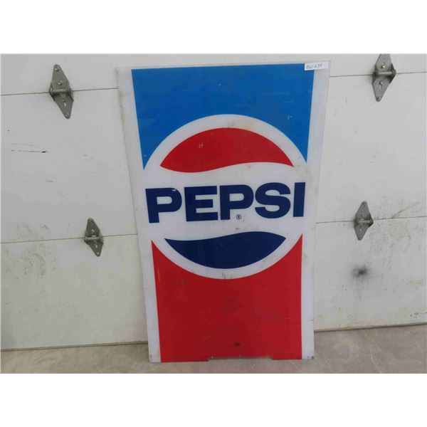 Pepsi Plexi Glass Insert Panel 31 1/2'' x 52'' 
