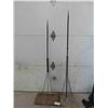 Image 1 : 2 Lightening Rod Skeletons, Tallest 62'' 