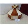Image 1 : Stained Glass Hanging Light Fixture 15'' Across x 