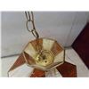 Image 2 : Stained Glass Hanging Light Fixture 15'' Across x 