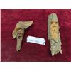 Image 1 : 2 Wood Carvings, Largest 10 1/2'' H 