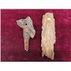 Image 2 : 2 Wood Carvings, Largest 10 1/2'' H 