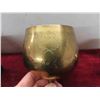 Image 3 : 2 Solid Brass Goblets in Velvet Lined Case 