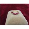 Image 2 : 10kt Yellow Gold Ring with 2 Natural Rubies Size 5/6
