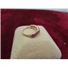 Image 3 : 10kt Yellow Gold Ring with 2 Natural Rubies Size 5/6