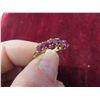 Image 5 : 10kt Yellow Gold Ring with 2 Natural Rubies Size 5/6